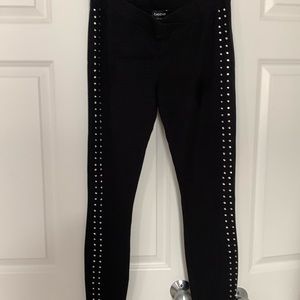 Bebe leggings with rhinestones